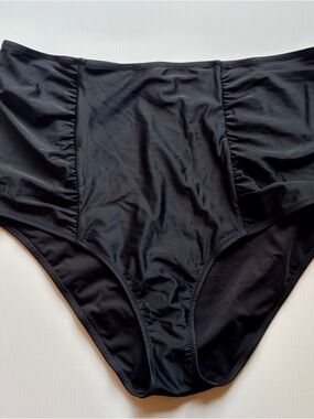 Aerie American Eagle Swim Bottoms XXL High Waist Ruched New Pinup Rockabilly Era